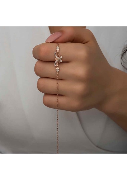 925 Ayar Gümüş Rose Kelebek Kadın Bileklik T7197 (593593) indirimleri