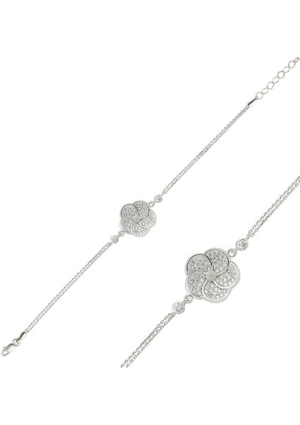 925 Ayar Gümüş Papatya Bileklik BR0460310 (593593)