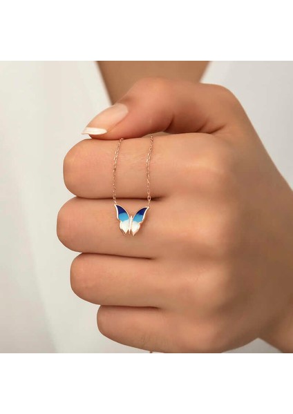 925 Ayar Gümüş Minimal Kelebek Bayan Gümüş Kolye T5955 (593593) indirimleri