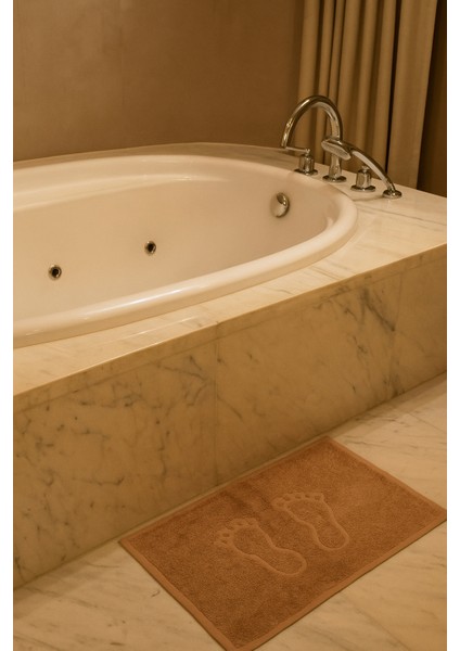 Banyo Havlusu Ayak İzli Havlu Seti %100 Pamuk (4 Adet 30X50 Havlu) fiyatları