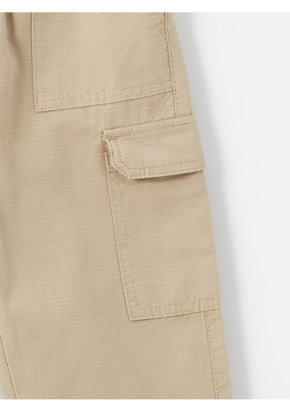 Lcw Kids Bej Beli Lastikli Basic Erkek Bebek Kargo Pantolon fiyatları