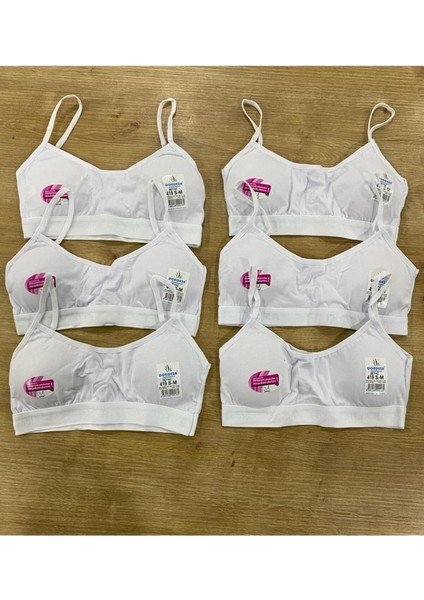 Kız Çocuk Pedli Alıştırma Sütyeni / 6 Adet