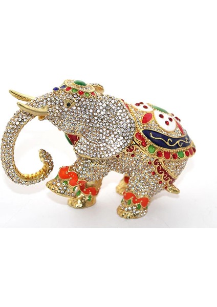 Swarovski Taşlı Tekli Fil Figürü Model 6