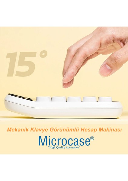 Mini LCD Ekranlı 20 Tuş Mekanik Klavye Görünümlü Hesap Makinesi modelleri