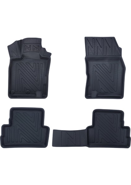 Nissan Qashqai 2013-2021 Uyumlu 3D Havuzlu Oto Paspas