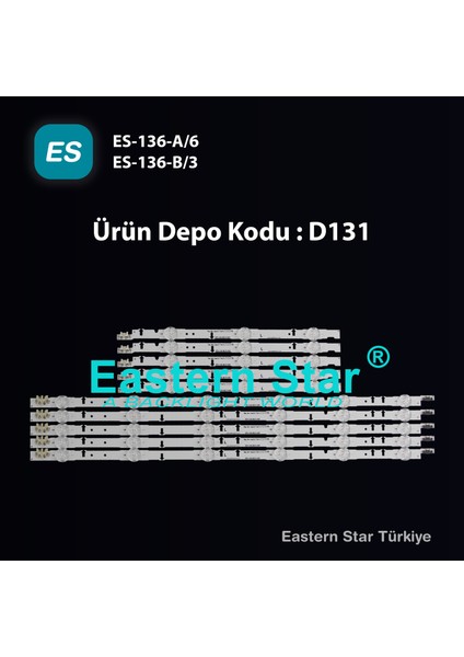 Es-136, Samsung Ue40h5070, Ue40h5570, Ue40h5090, Ue40h6270, Ue40h6290, Ue40h6410, Ue40h6470, Ue40h6500, Ue40h6650, Ue40h7000, Ue40j5170as, Ue40j5570 Ve Ue40j6270 Tv Led Bar