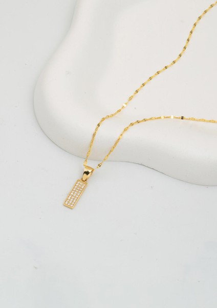 I Harf Kolye 14 Ayar Altın modelleri