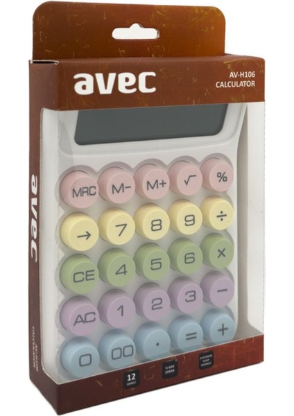 Hesap Makinesi Beyaz-Siyah, Çok Fonksiyonlu, Pratik ve Şık Tasarım indirimleri