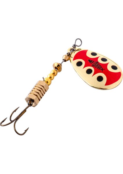 Döner Kaşık - Fishack Glidex - Golden Ladybug - 7g - No:3 - Alabalık/turna/levrek Olta Kaşığı
