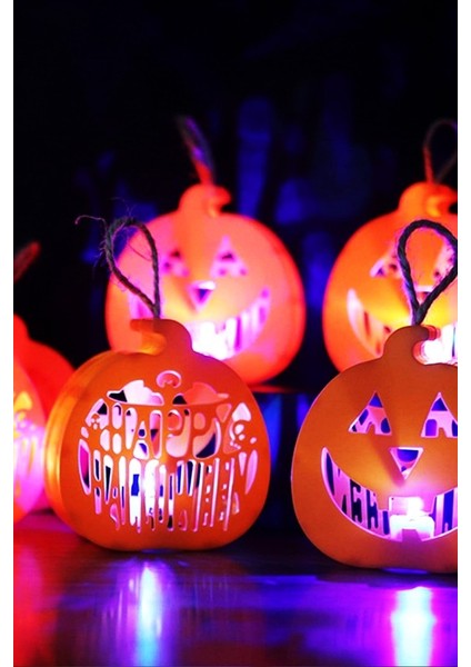 Cadılar Bayramı Halloween Işıklı Masa Süsü Balkabağı Turuncu modelleri