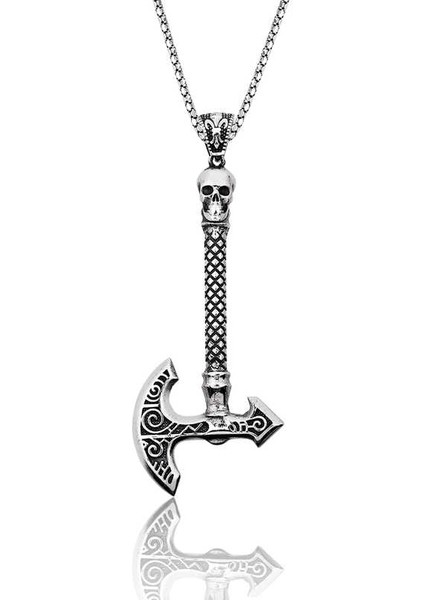 925 Ayar Gümüş Balta Erkek Gümüş Kolye PT2610562 (593593)