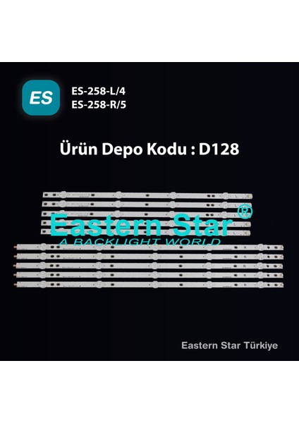 Es-258, Phılıps, 50pus6262/12, 50pus6162/12, 50pus6272/12, 50pus6503/12, 50pus7303/12, Tv Led Bar