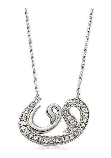 925 Ayar Gümüş Vav Kadın Gümüş Kolye PT1340013 (593593)