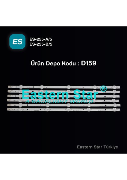 Es-255, Vestel 480drt Vnb A-Type Rev05, Vestel 480drt Vnb B-Type Rev05, 30091054, 30091055, Tv Led Bar, Svv480a16a Svv480a16b, Tv Led Bar