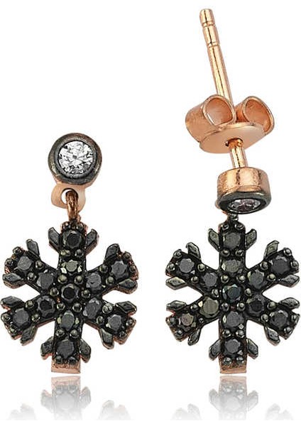 925 Ayar Gümüş Kar Tanesi Küpe EA0710010 (593593)