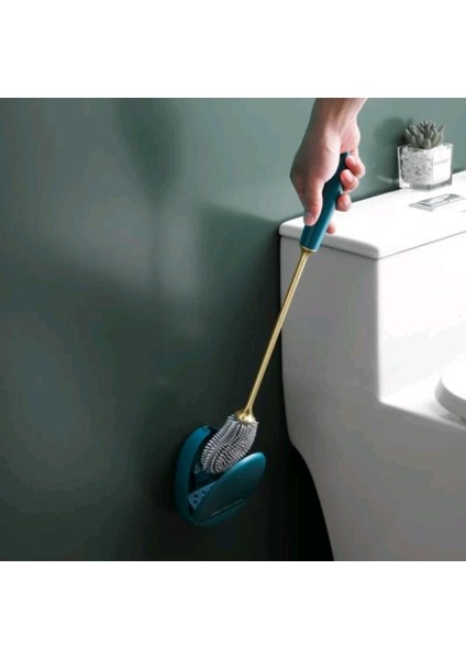 Duvara Monte Yapışkanlı MAVİ Renk Tuvalet Fırçası fiyatları