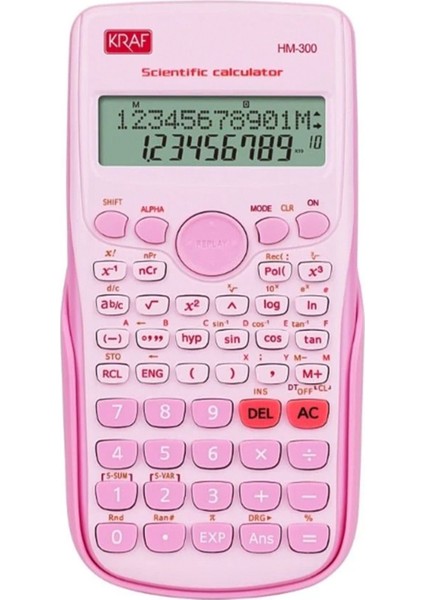 Pembe Çok Fonksiyonlu Hesap Makinesi HM300, Öğrenci ve Profesyonel Kullanım Için Ideal fiyatları