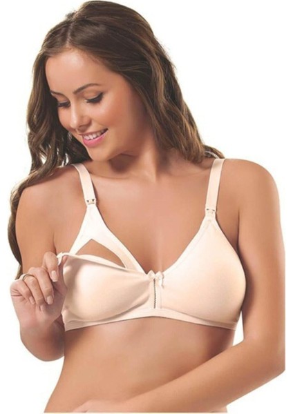 3581 Organik Pamuklu Süngersiz Dikişsiz Emzirme Sütyeni Anne