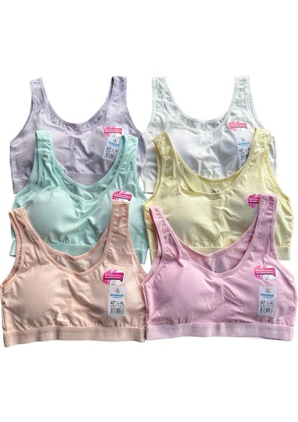 6'lı Dondeza Kalın Askı Pedli Büstiyer Alıştırma Sütyeni Crop modelleri