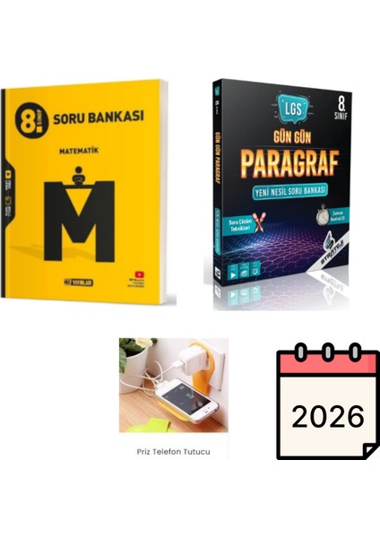 Hız 8.sınıf Matematik Soru Bankası + Strtaeji Gün Gün Paragraf Set Priz Tutucu Hediye 2026 Müfredat