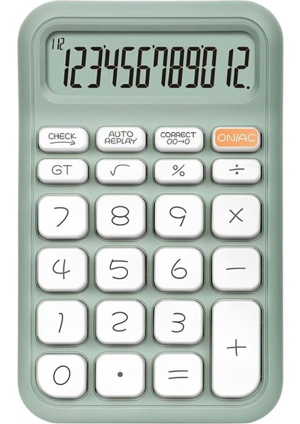 Yeşil 12 Haneli Hesap Makinesi, Şık ve Kullanışlı, 4767 VSR2163-5777