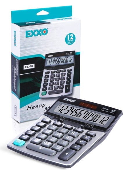Orta Boy Hesap Makinesi Ec-18, Pratik ve Kullanışlı Hesaplama Aracı