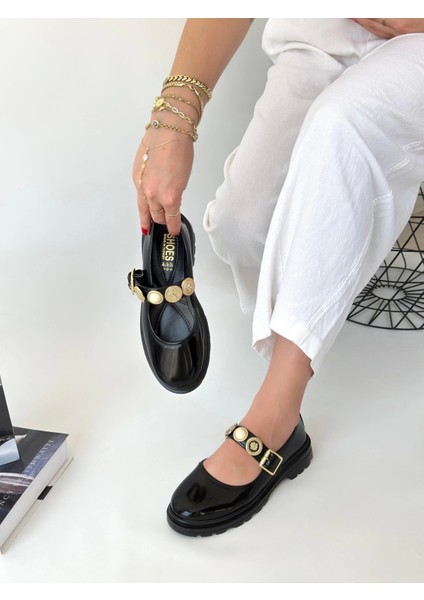 Okira Siyah Rugan Oxford Ayakkabı