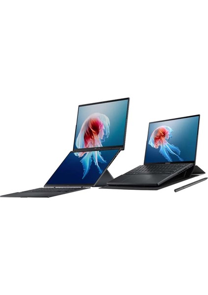 Zenbook Duo OLED Evo UX8406 2.nesil Core Ultra 7 255H-32GB Ram-1tb SSD-14INC + Windows 11 Home