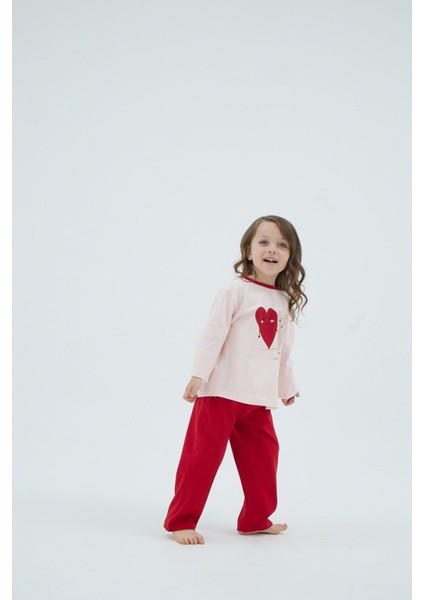 8944 Kız Ç. Baskılı Pijama Takım