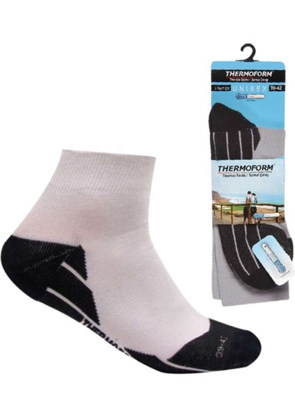 Termal - Coolmax Kısa Çorap - Thermoform - Beyaz