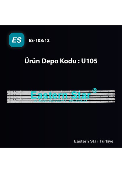 Es-108, Phılıps, Lb43014, Gj-2k16-430-D512-V4, 43pus6501/12, 43pus6101/12, 43pus6201/12, 43pus7202/12, 43pus6551/12, Tv Led Bar