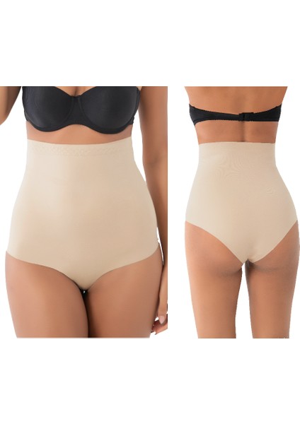 Lazer Kesim Yüksek Bel Slip Korse (2 Beden Küçültür. )