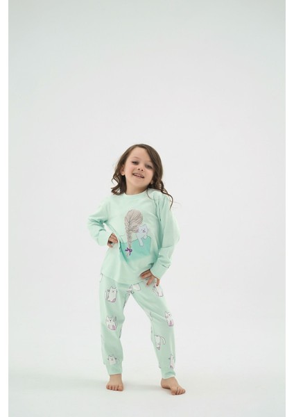 8909 Kız Ç. Baskılı Pijama Takım fiyatları
