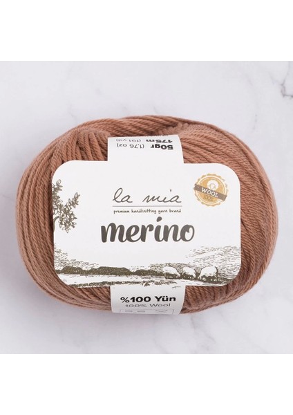 Merino Kahverengi El Örgü Ipi - L137 - 33795