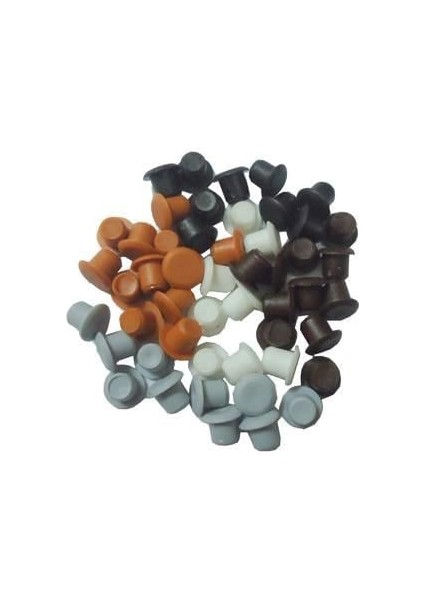 10 Mm. Plastik Tapa Krem (1PK:100 Adet)