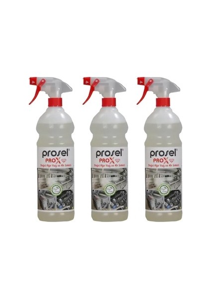 Pro-X Doğal Ağır Kir ve Yağ Sökücü 1000GR x 3 Lü Set