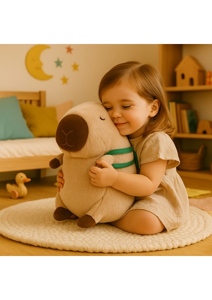 Sevimli Kapibara Peluş Oyuncak - Trend Peluş - Sırtında Kaplumbağa - Yumuşak ve Tatlı (32 Cm) indirimleri