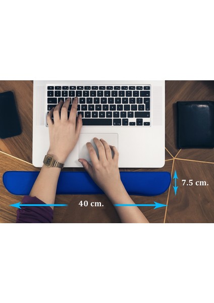 Bilek Destekli Klavye Pad - Kaymaz Klavye Destek Pedi - Keyboard Pedi - Oval Klavye Pedi - Klavye Desteği ( 1 Adet ) indirimleri