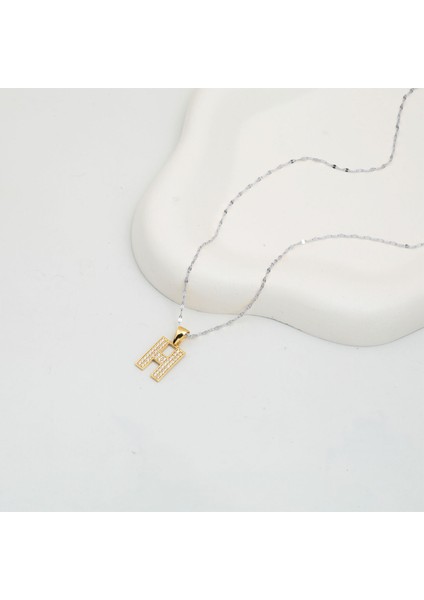 14 Ayar Altın H Harfi Kolye Ucu modelleri