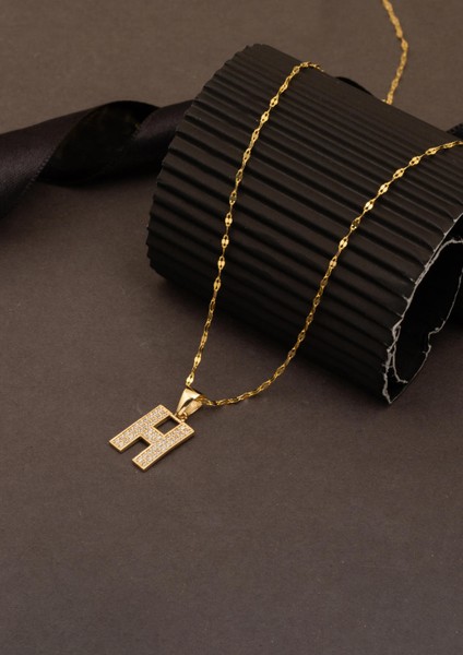 14 Ayar Altın H Harfi Kolye fırsatları