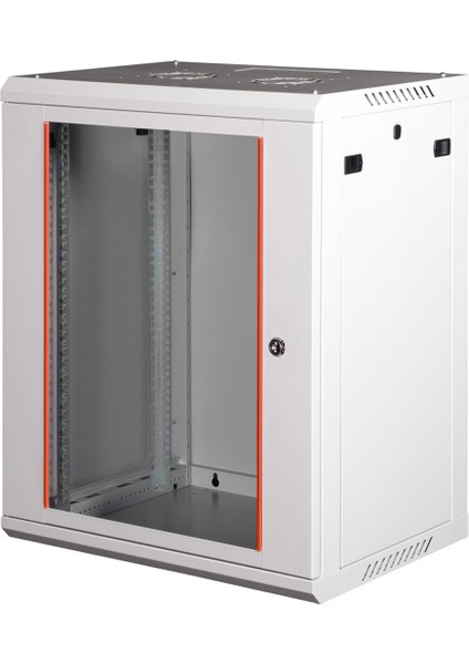 - 18U 19" Duvar Tipi Rack Kabinet – Genişlik: 600 mm | Derinlik: 450 mm – Açık Gri (Demonte) modelleri