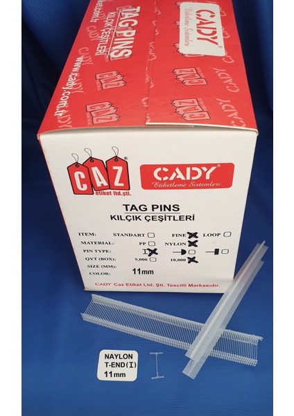 Ince Kılçık Naylon T-End 11MM, Dayanıklı ve Şık Tasarım, Kolay Kullanım.