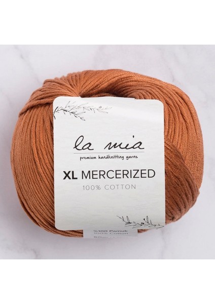 Xl Mercerized Kahverengi El Örgü Ipi - 211 - 33773