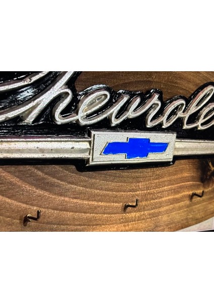 Chevrolet Araba Yazısı ve Ahşap Kaideli Anahtarlık - 36 cm x 17 cm Ölçülerinde modelleri