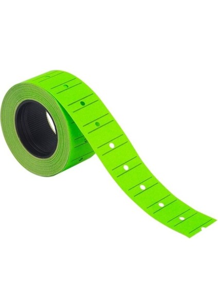 Fosforlu Yeşil Etiket 12X21 Mm, 12 Adet, Parlak ve Dayanıklı Etiket Seti