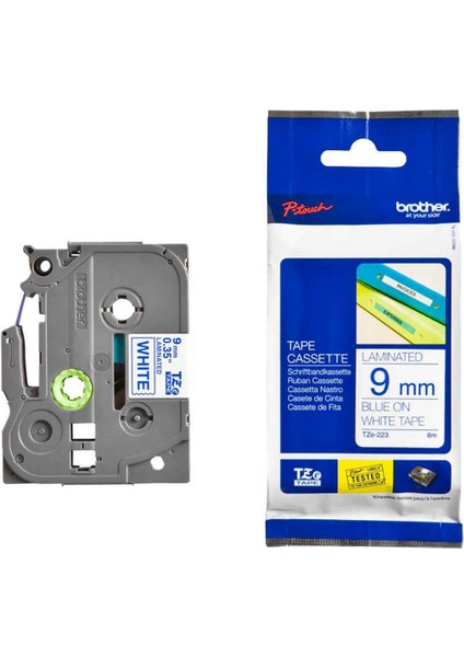 9mm Beyaz-Mavi Etiket, Dayanıklı ve Pratik Kullanım Için Müthiş Seçenek