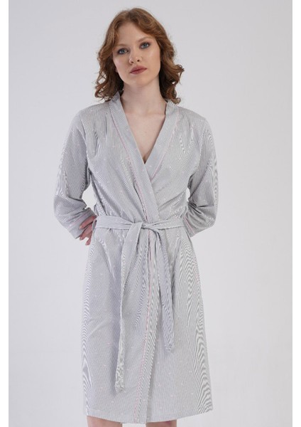 Pamuklu Kadın 3/4kol Sabahlık , 408027