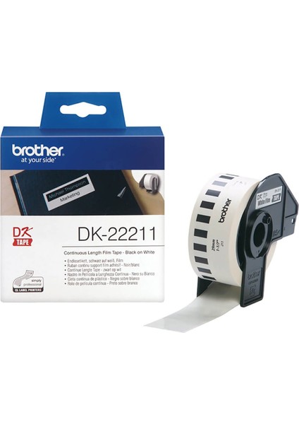 29MM x 15.24M Sürekli Film Etiket DK22211, Dayanıklı ve Kullanışlı Ürün