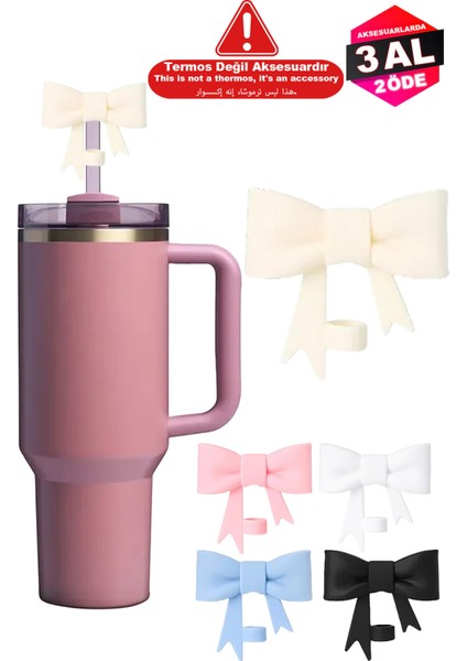 1 Adet Quencher Uyumlu Fiyonk Kurdele Aksesuar / Pipet Koruyucu / Silikon Pipet Ucu Kapak / 10MM