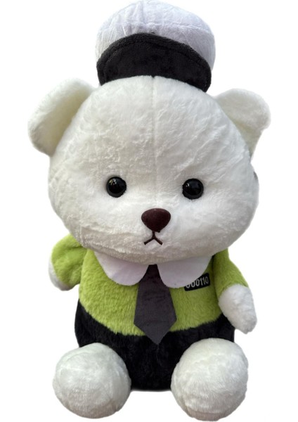 Şapkalı Kravatlı Sevimli Peluş Ayıcık Hediyelik Peluş Ayı 50 cm